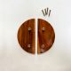 Handmade Football Cupboard Handles in Acacia Wood Set
